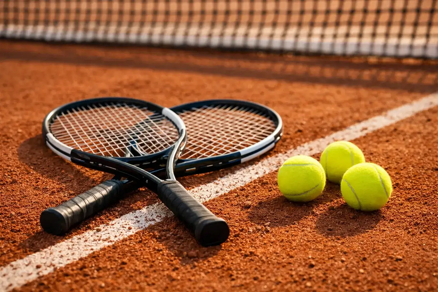Professioneller Tennisspieler schlägt kraftvoll den Ball auf einem grünen Hartplatz